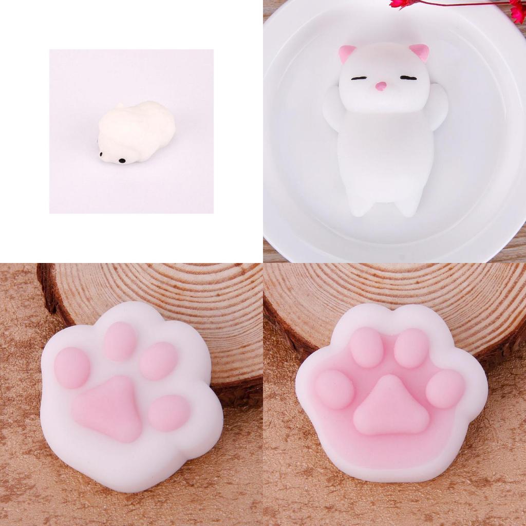 Roztomilý Mochi Kočka Mačkací Léčivá Zábava Děti Kawaii Hračka Stres Dekor Odlehčovač