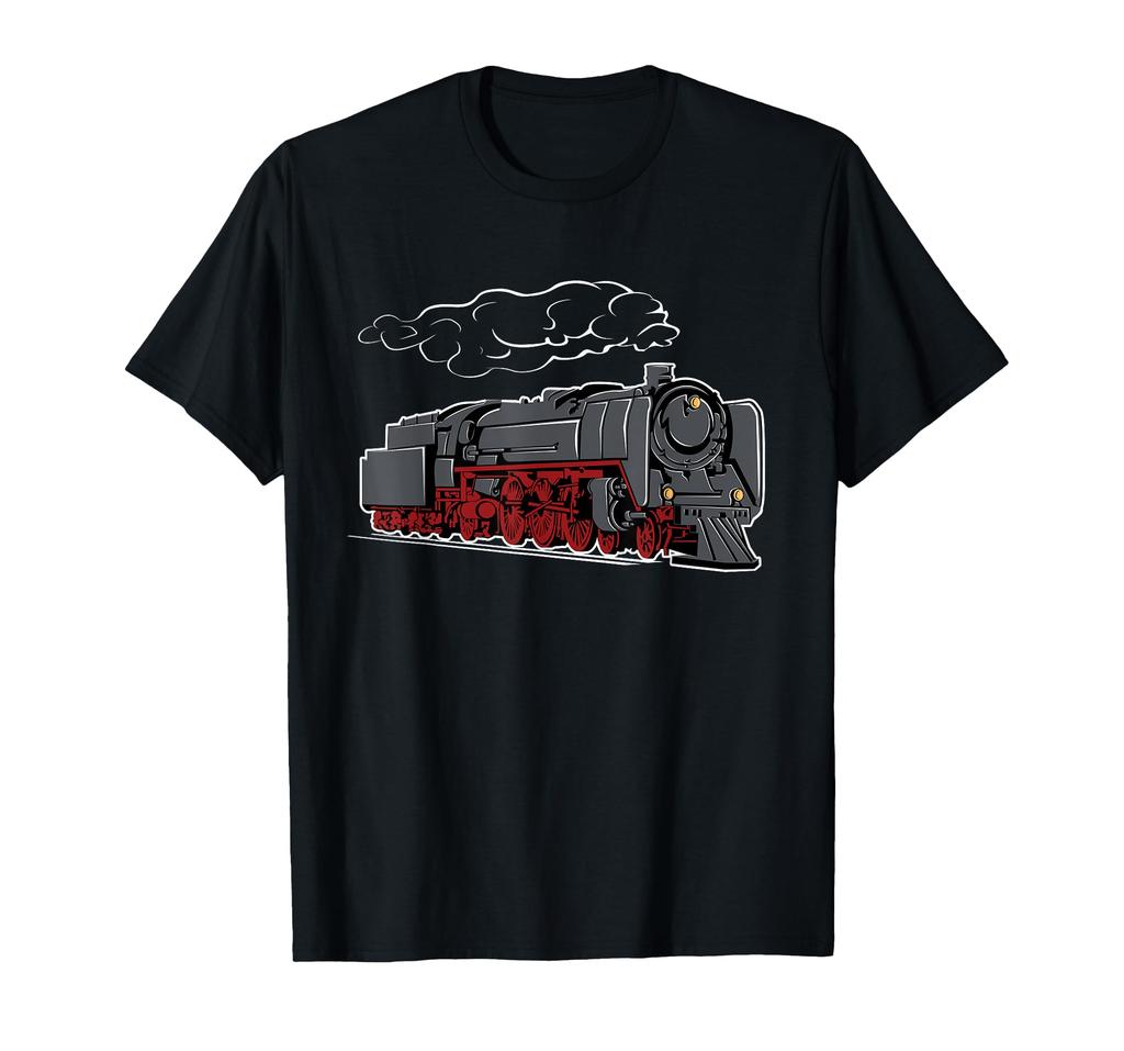 Model Train Railway Steam Locomotive T-Shirt
