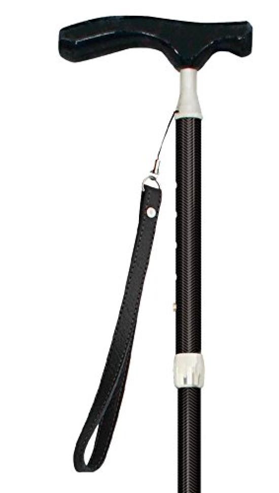 Shinano Grand Kainos Folding Cane Herringbone Black
