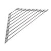 Space-Saving Stainless Steel Dish Rack-Foldable Triangle Design for Sink Corner,Multi-Functional Kitchen Organizer with Drainage