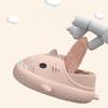 Fashion Litfun Plüschfutter Cartoon Hai Hausschuhe Für Damen Herren Zum Hineinschlüpfen Baumwoll-Pantoletten Wasserdichte Plateau-Plattform Plüsch Gemütlich Warm Herren Hausschuhe