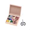1/12 Dollhouse Miniatures Sewing Box Model for Kids Thimble Thread Pretend Play Props