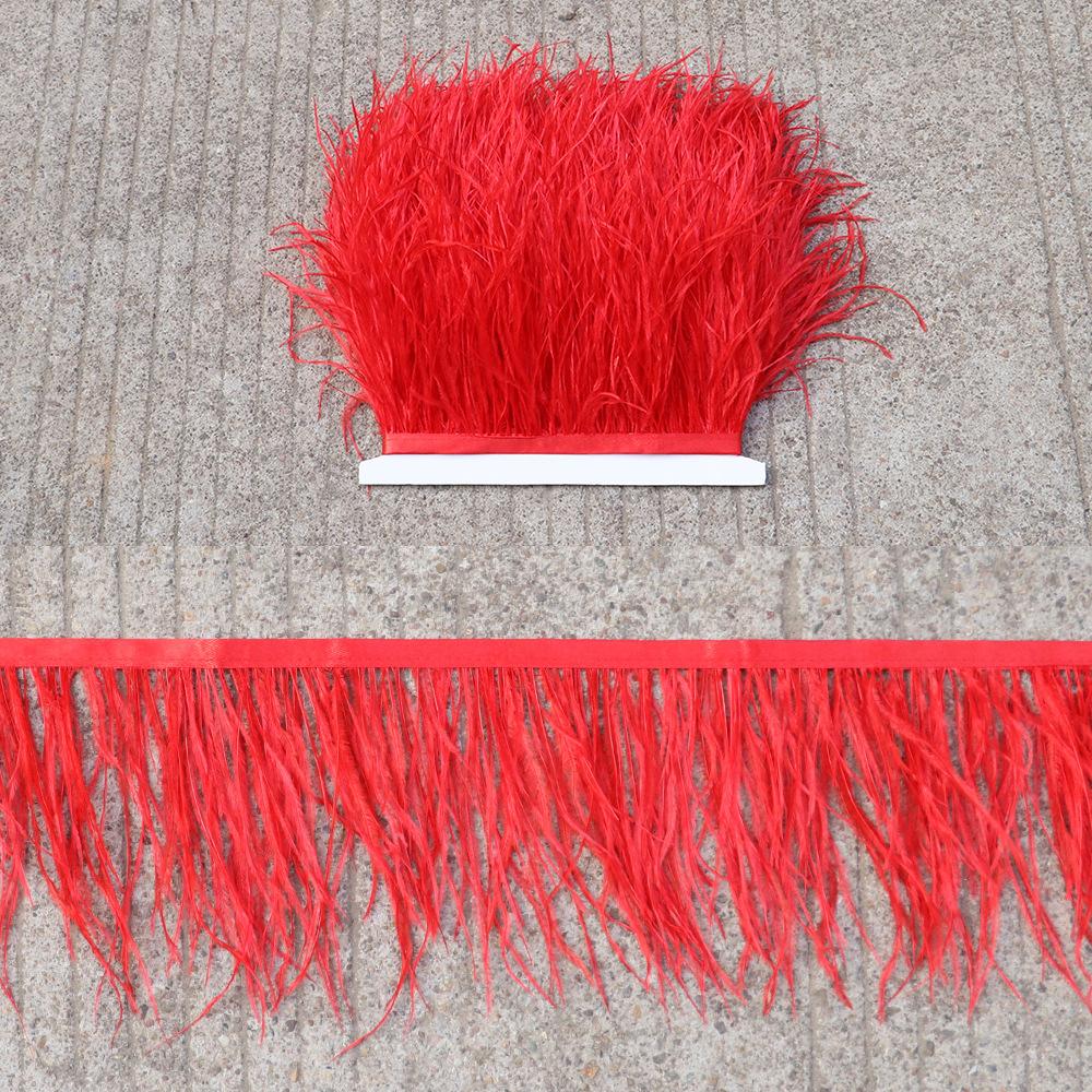 Thickened Encryption Ostrich Hair Cloth Edge 10-15Cm Feather Clothing Skirt Accessories