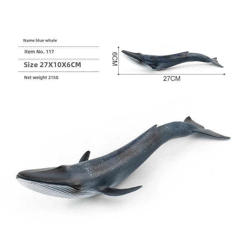 Набор из 9 игрушек морских животных: Включает модели кита, нарвала и других китов