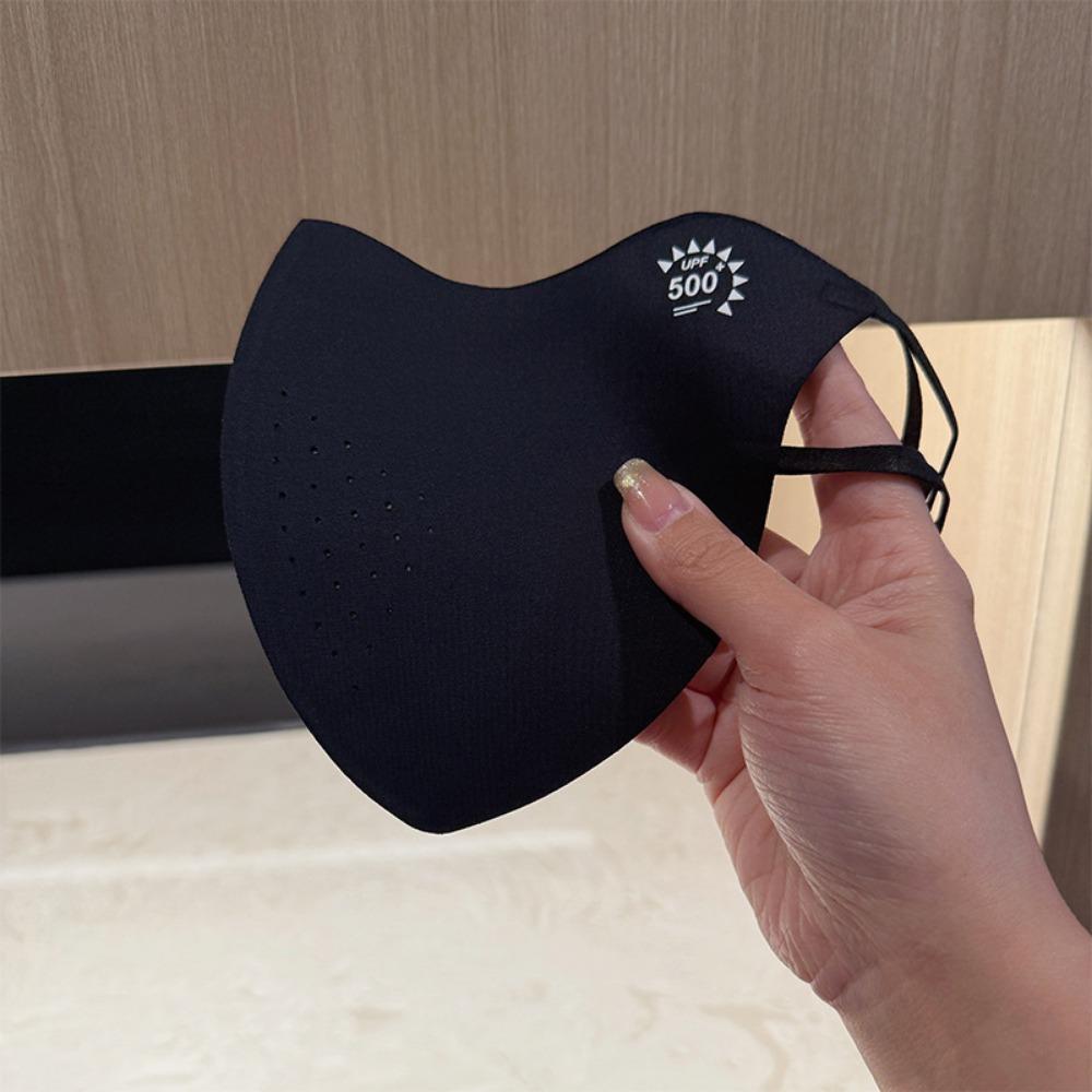 

UV Protection Breathable Face Shield Ice Silk for Motorcycle чёрный