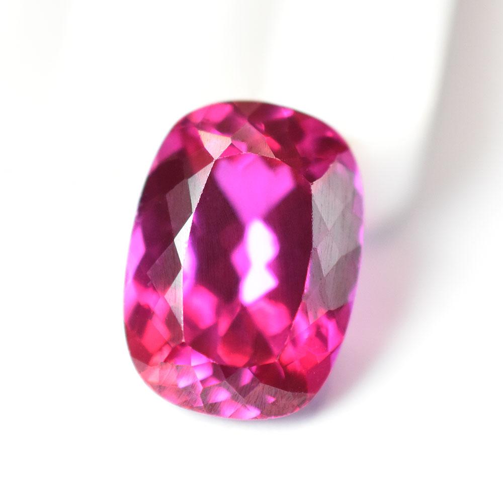 A+ Certified Natural Pink Tourmaline Cushion Cut 7.60 Ct Loose Gemstone For Gift