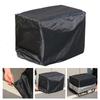 Waterproof outdoor generator cover with secure top and bottom drawcords for wind resistance and all weather use
