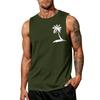 Men's Loose and Casual Hawaiian Print Sleeveless Shirt