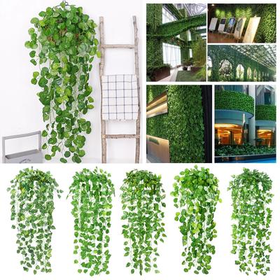 Sztuczne fałszywe wiszące liście roślin winorośli Garland Home Garden Dekoracje ścienne