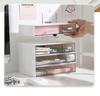Multi-layer Transparent Acrylic Makeup & Stationery Organizer with Drawer Compartments