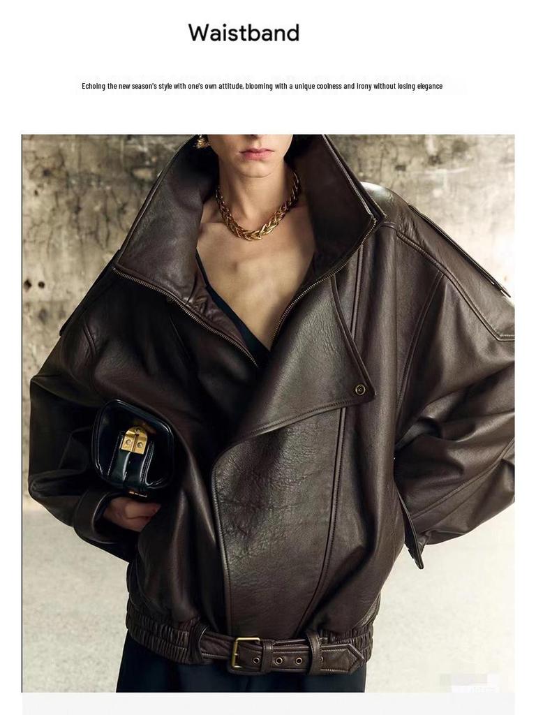 Men's Retro Heavy-Duty PU Leather Motorcycle Jacket, Autumn Style, Cool and Trendy Design