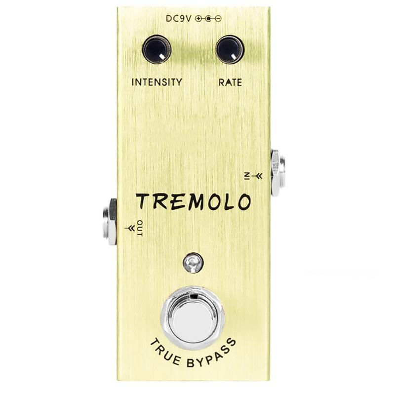 Portable Tremolo Effect Pedal Guitar Effects Box Multi Instrument Compatibility Effect Controller for Stage Practice