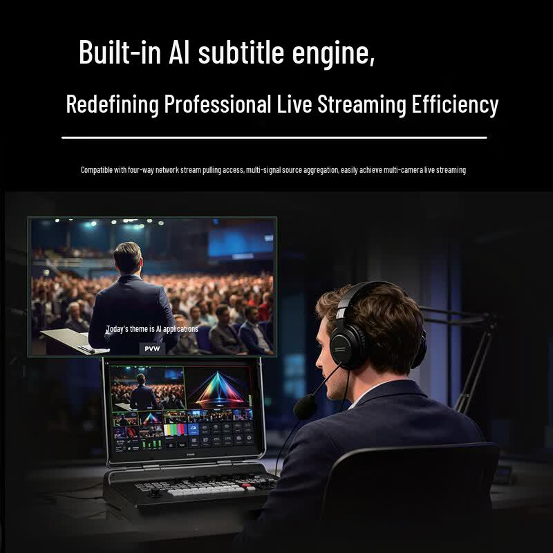 Runpu 6-Channel HD Live Broadcast Switcher & Encoder (CN version)