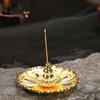 1 PC Incense Burner Lotus Shape Metal Burner Holder Incense Plate Stick Cone Incense Aromatherapy Craft