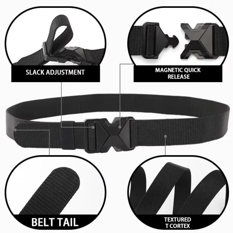 2025 New Outdoor Tactical Buckle Nylon Belt for Men and Women