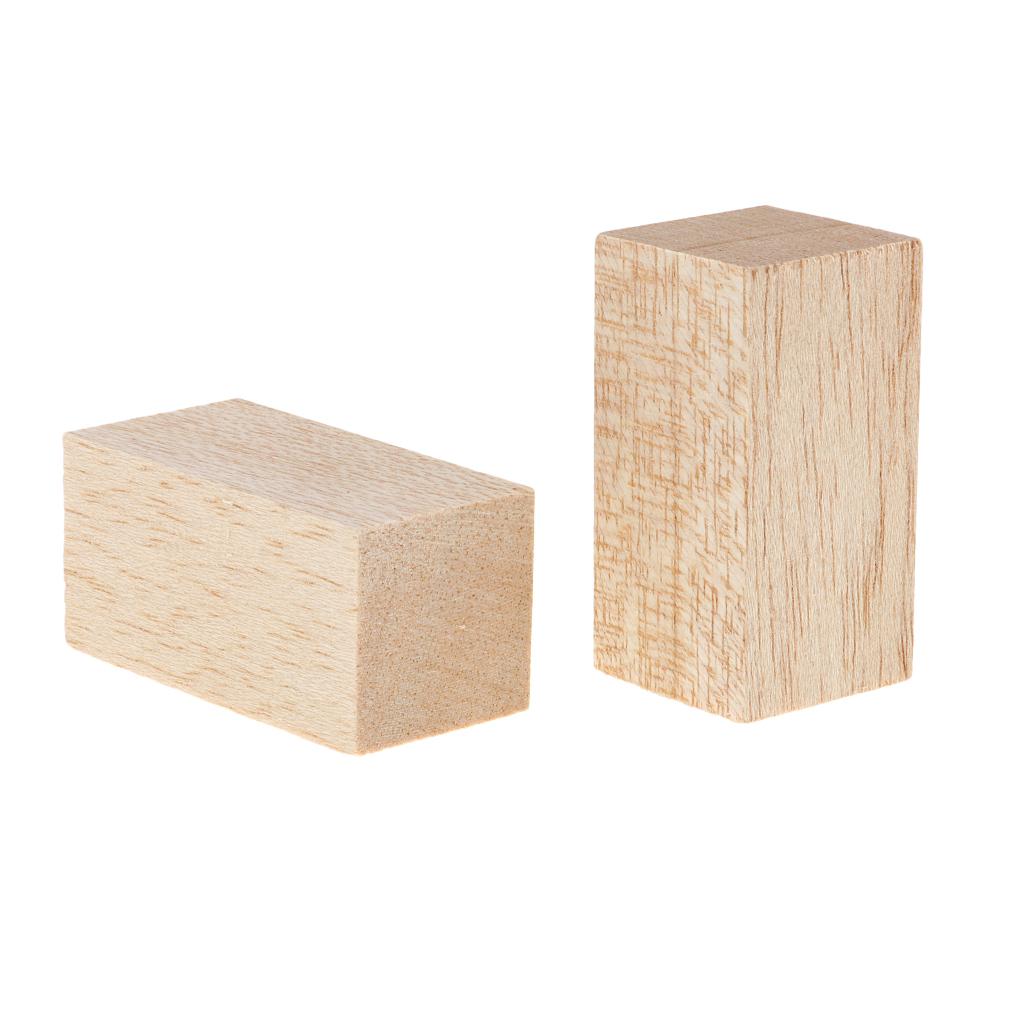 Wood Blocks for Crafts And DIY Projects – Set of 5, 80/60 Mm