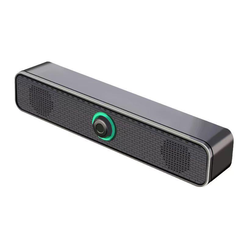 

Bluetooth 2065 Colorful Light Long Bar Speaker: Dual Subwoofer USB Multimedia Desktop Sound System K2065 Wired Version
