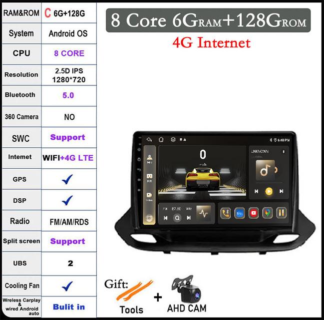 Android 14 For Chevrolet Menlo 2020 - 2022 Car Radio Carplay DSP Auto 4G+WIFI QLED Multimedia Video Player GPS Navigation