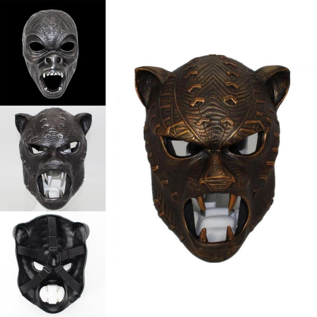 Marvel Captain America Civil War Black Panther Resin Mask Cosplay Costume For Halloween Party