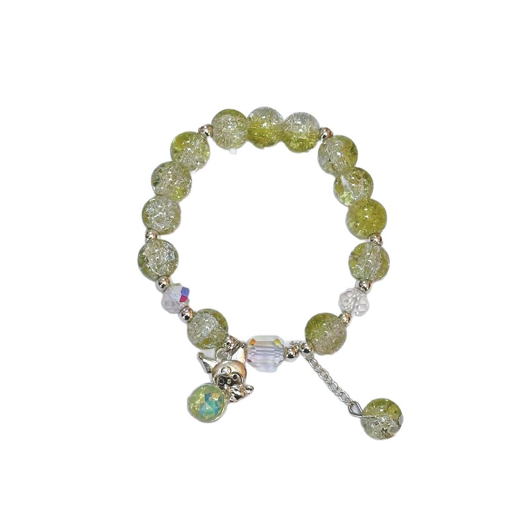 Kuromi Student Cartoon Two-Color Beaded Bracelets - Cute Hand Ornaments
