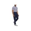 adidas Ultimate365 Ss25 Cómoda Camiseta Polo de Manga Corta a Rayas Simple Versátil Moda para Hombre Camisetas Polo Blanco Azul Marino JP0476