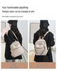 Women's Lightweight Travel Backpack - Large Capacity, Diamond Lattice Design