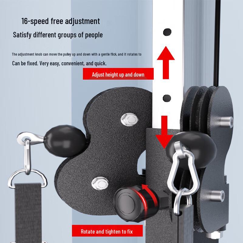 WEZHO Wall-Mounted Multi-Functional Lat Pulldown & Rowing Trainer