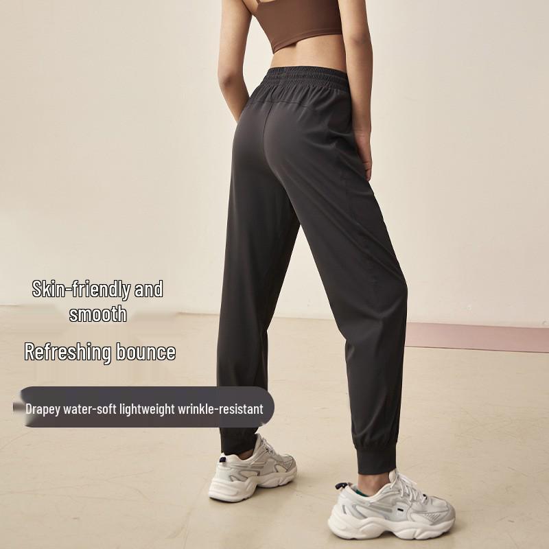 

Women s High-Intensity Loose Fit Drawstring Leggings - High Waist Elastic Sports Pants Large