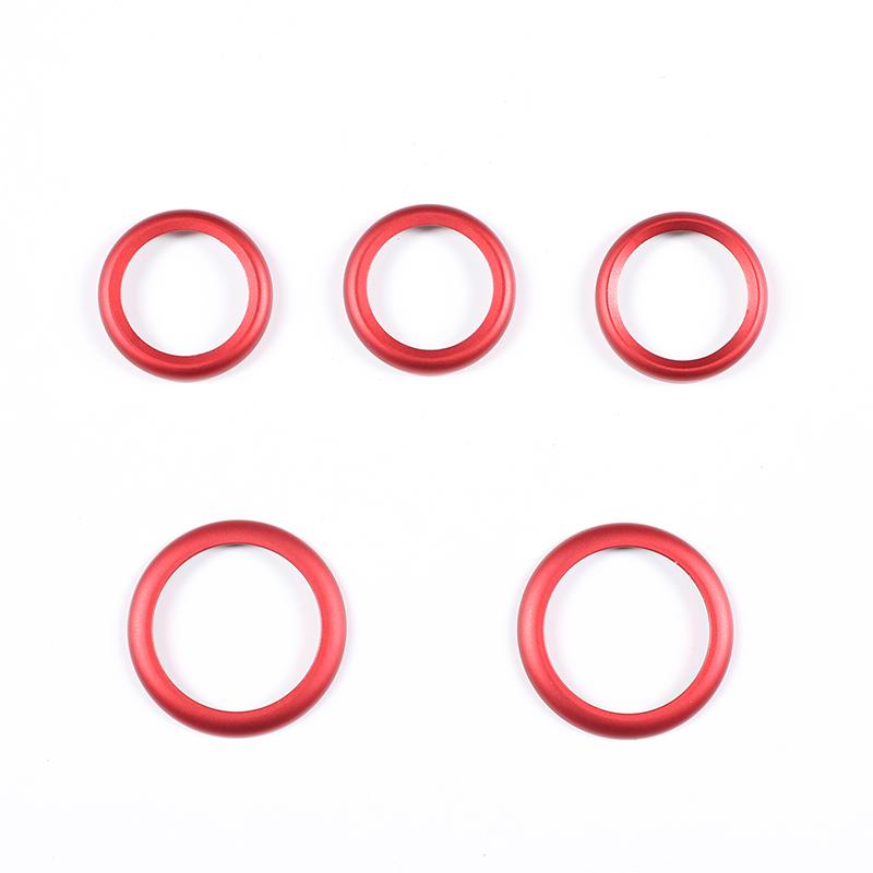 Für FIAT Abarth 500 500C 595 595C 695 695C 2008-23 Auto Doppel Blinkende Glas Hebe Dekoration Ring Aluminium legierung Zubehör