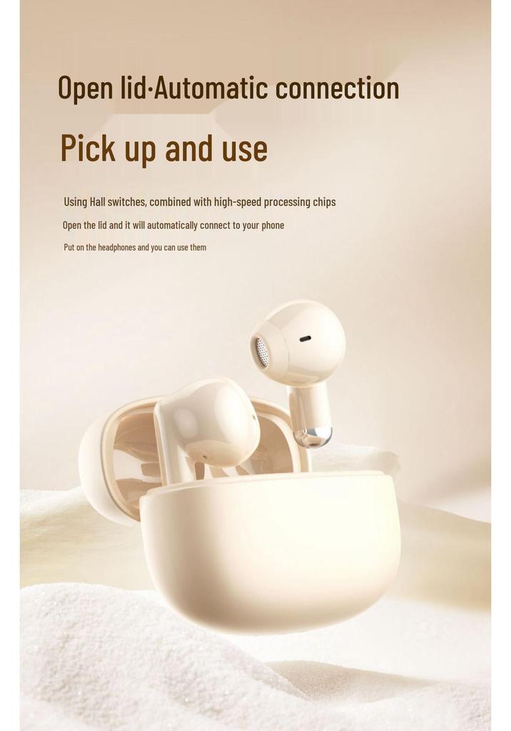 New Y6 True Wireless Bluetooth Earbuds, In-ear with Long Battery Life, Short Handle, Low Latency.