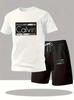 2025 Summer Trendy Men's Round Neck T-Shirt & Sports Shorts Set