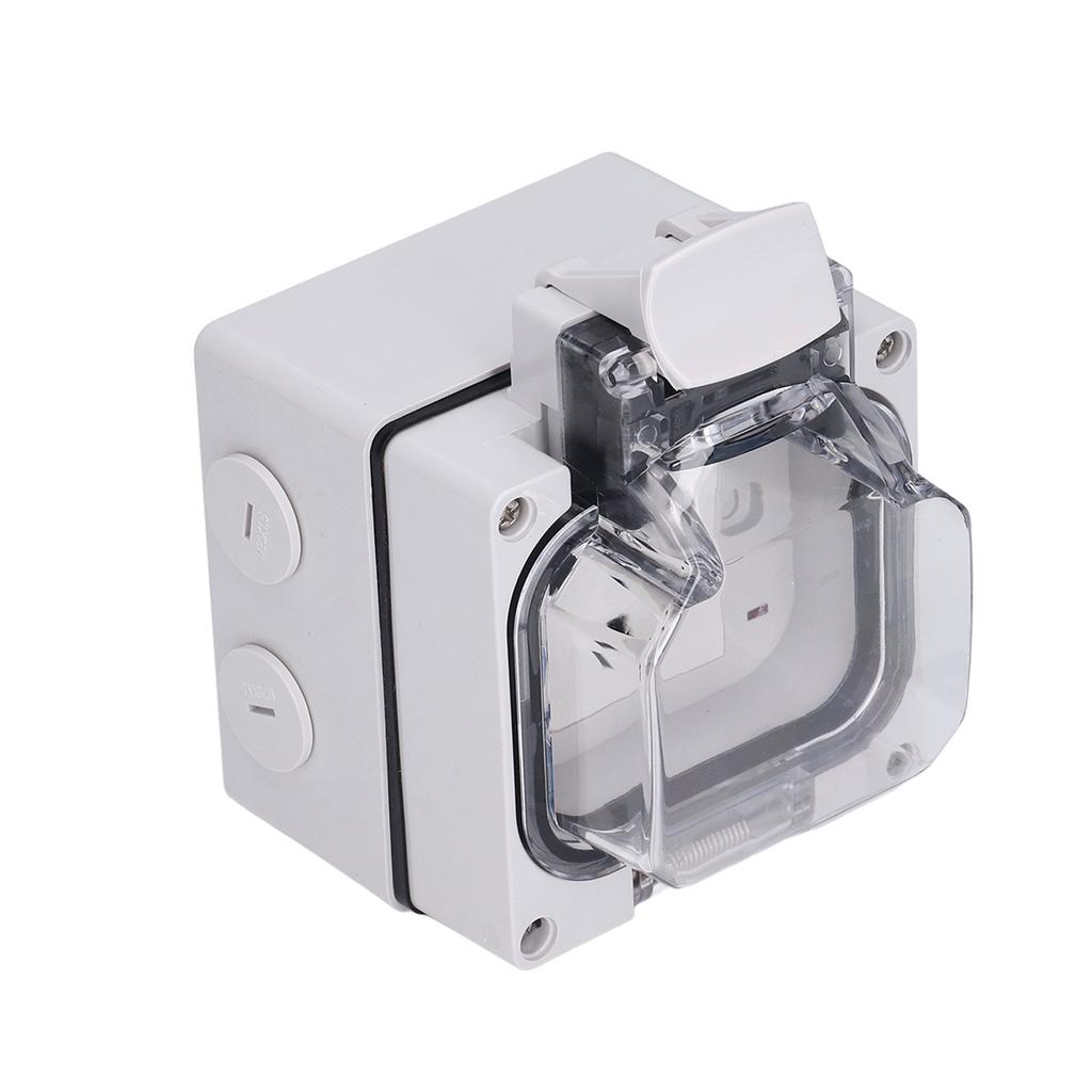 Weatherproof In Use Outlet Outside Use Socket for Garden Commercial Applications IP66 250V 13A