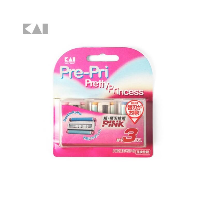 [3782] Kai Women s Non-Stimulating Razor Refill 3-Pack BS-3PP3