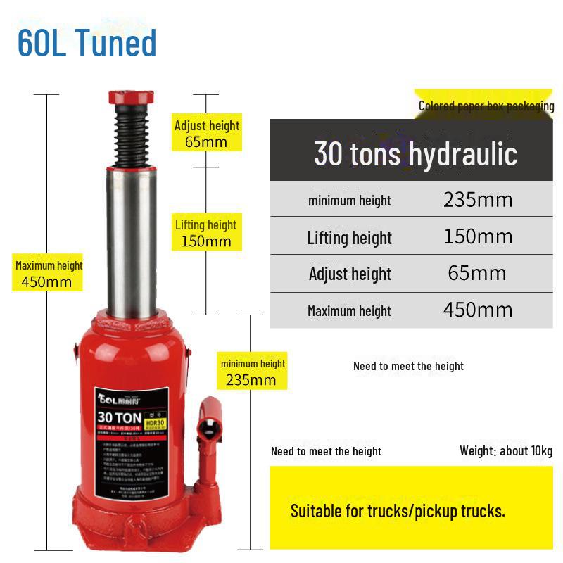 Hydraulic Car Jack for Off-Road Tire Changes (2T/3T)