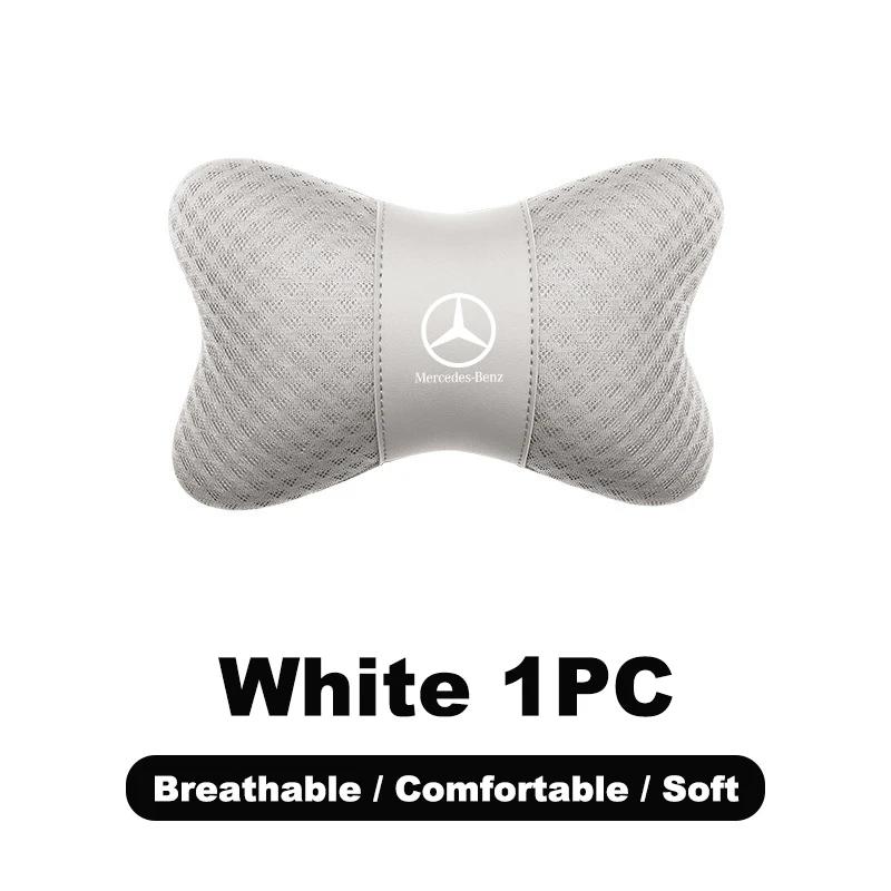 AAVS1 1PC Car Safety Headrest Neck Pillow Auto Seat Lumbar Support Cushion For Mercedes Benz A C E S G Class GLC CLE CLA GLB GLS W177
