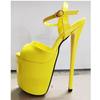 Sandali con tacco alto da pole dance con piattaforma sexy da 19 cm, sandali estivi super alti, scarpe da passerella modello