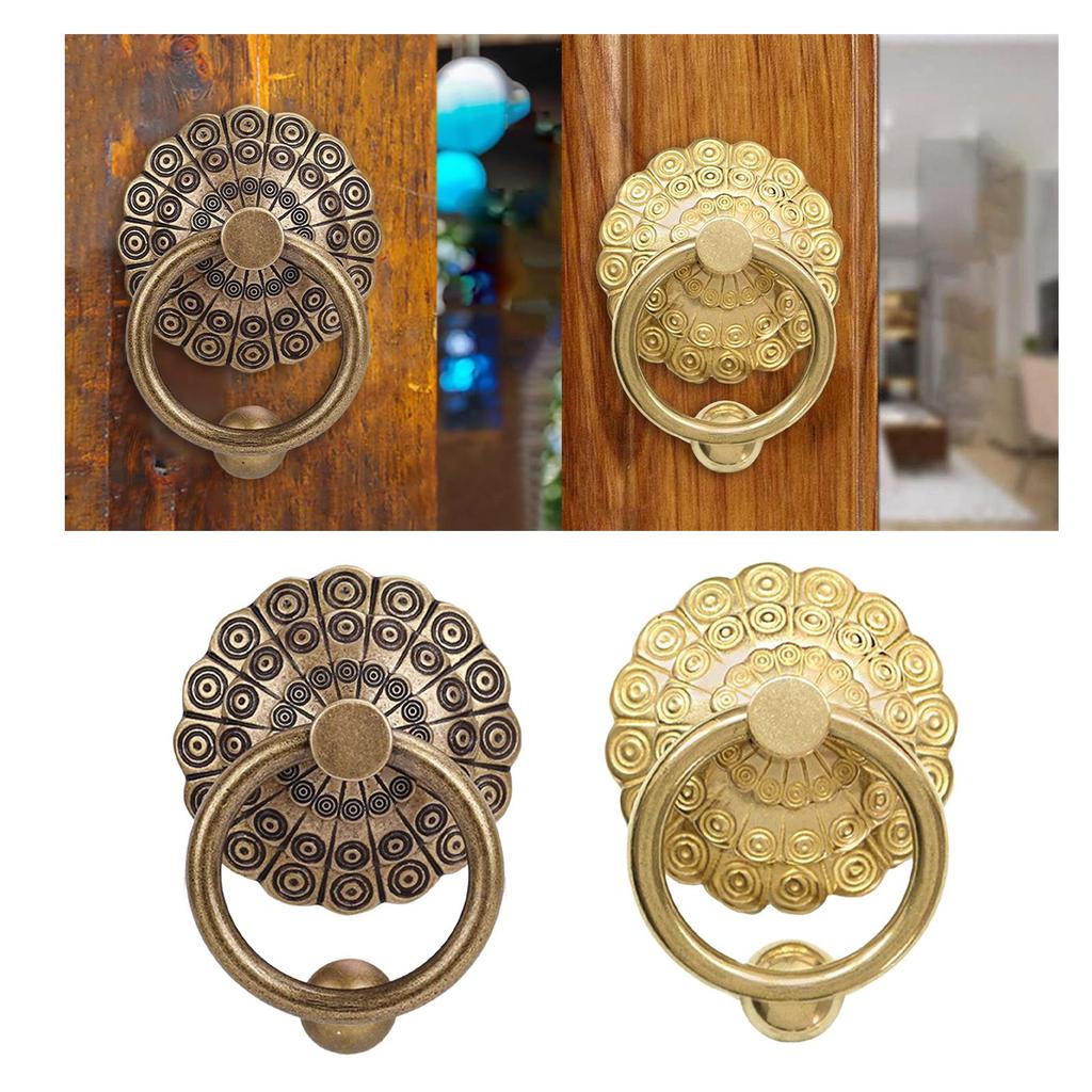 Front Door Knocker Vintage Brass Door Pull for Fence Farmhouse Wooden House