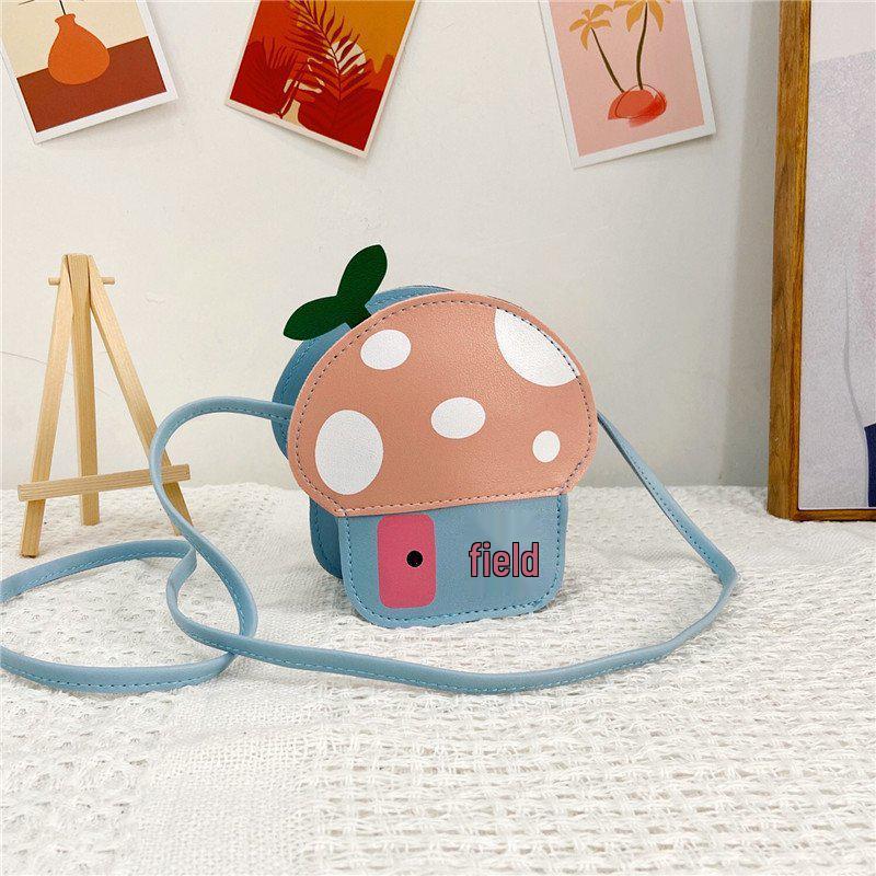 Mushroom Crossbody Bag: Cute Cartoon Shoulder Purse for Girls