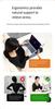 1 Pc Soft Reading Pillow, Arm Rest Lap Desk Pillow for Gaming,Working, Sitting In Floor Sofa,with Removable and Washable Cover