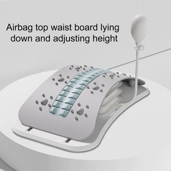 Inflatable Back Stretcher Waist Trainer Adjustable Spine Decompressor Scoliosis Sciatica Lower Back Pain Relief Massager