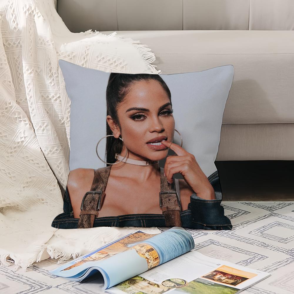 

N-Natti Natasha Singer Pillow Case Office Cushions Suitable For Sofa Car Bedroom Decorative Cushion Cover 12x12Inch