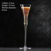 1PC Crystal Champagne Glasses Sparkling Wine Goblets Cinched Waist Wide Mouth Creative  Champagne Glasses Cocktail Glasses