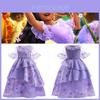 Encanto Isabela Kids Deluxe Puffy Yarn Princess Costume Perfect For Halloween Carnivals And Fancy Dress Parties!