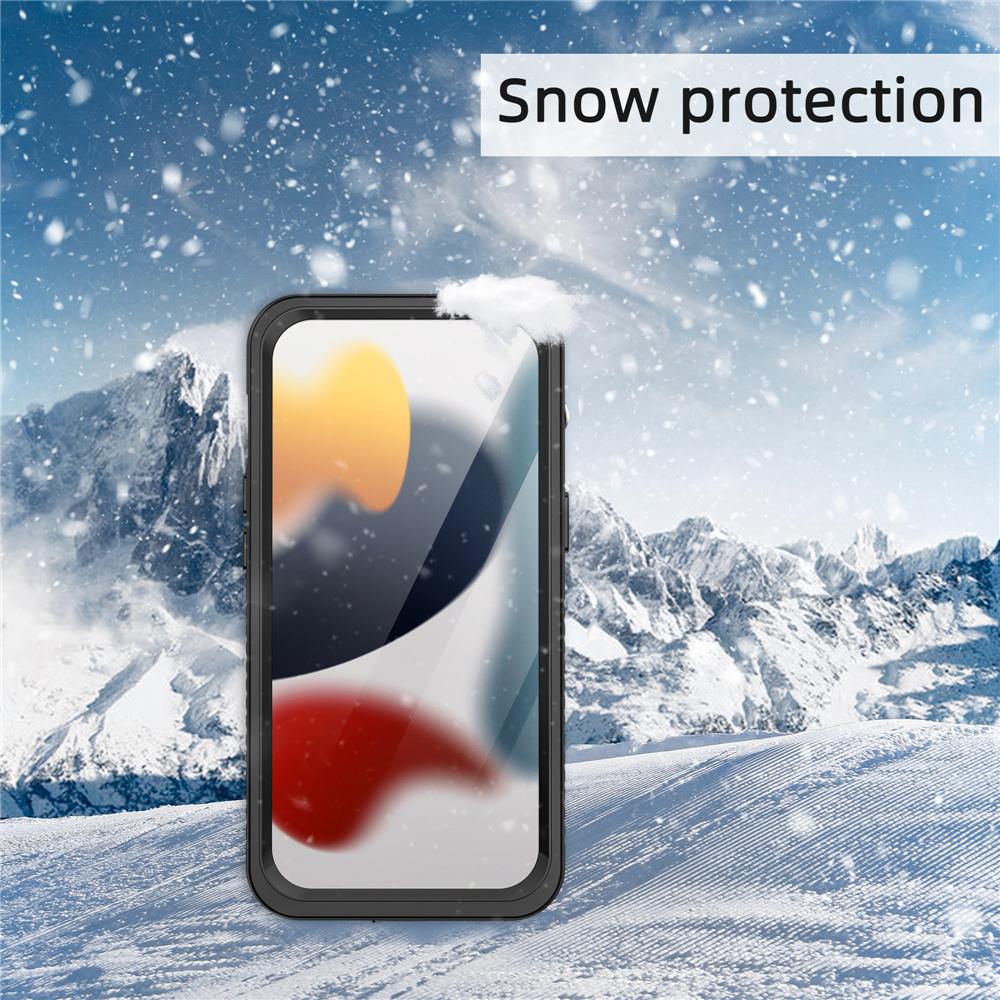 REDPEPPER FS Series for iPhone 15 Full Body Sandproof Case Clear Back Panel IP68 Waterproof Phone Cover