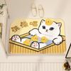 Cute Cat Imitation Cashmere Bathroom Mat Non-slip Bathroom Door Carpet Plush Absorbent Cartoon Foot Mat