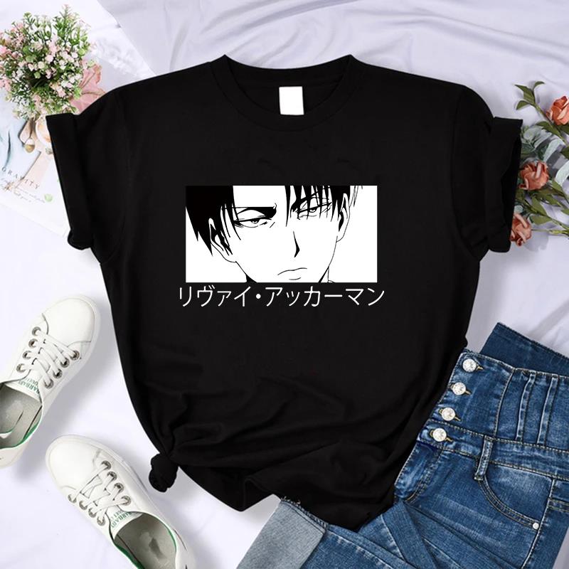 Japonské anime Attack on Titan tričko s grafickým potiskem Pánské ležérní módní tričko s krátkým rukávem nadměrné velikosti Dámské