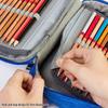 72-Hole Sketch Pencil Storage Bag - Student 3-Layer Pencil Case for 24, 48, or 72 Pencils.