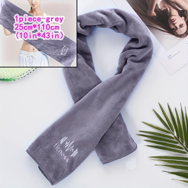 1Pc/2Pcs Quick-Drying Towel, Super Absorbent, Large Size, Perfect For Bathroom, Gym, Running, Swimming, Cycling. Sports Towel That Can Be Hung 9.84*43.31 gray 1Pc