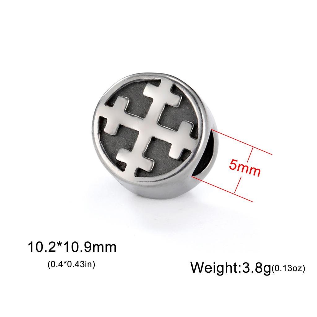 Stainless Steel Vintage Charms Antique Paw Heart Cross Tree of Life Evil Eye Pendant for Necklace Bracelet Jewelry Making