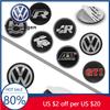 2026 Hett För VOLKSWAGEN VW Bil Ratt Mitt Emblem Märke Klistermärke För Volkswagen VW Golf Polo Passat GTI R Line R32 Jett